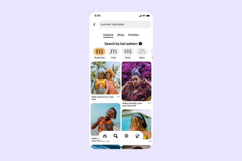 Pinterest makes beauty searches inclusive with new hair pattern tool 