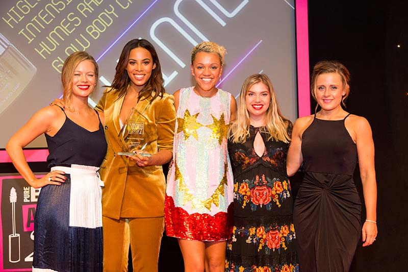 Rochelle Humes scooped the award for Best New Ethnic Beauty Product with her HiGlow High Intensity Radiance & Glow Body Cream