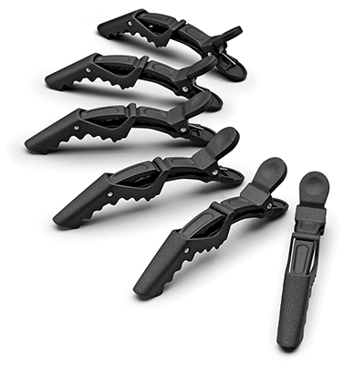 Buy Mr Barber Section Clips  Black  Set of 6  Professional Clips Online  at Low Prices in India  Amazonin