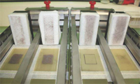 <i>Radioactive particles of make-up are applied to HUMskin – Hohenstein experts then calculate how many particles remain after rubbing</i>