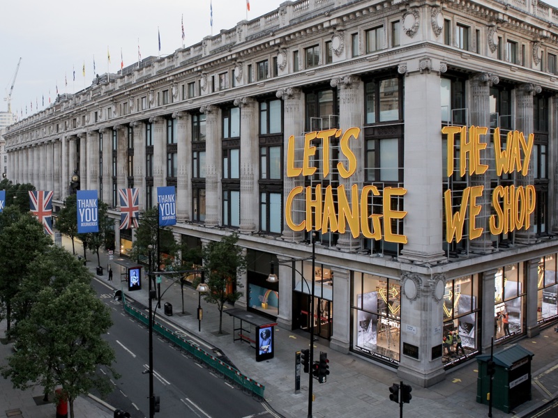 <i>Project Earth launched in August 2020 and the new targets were unveiled as part of Selfridges' first annual Project Earth Report</i>