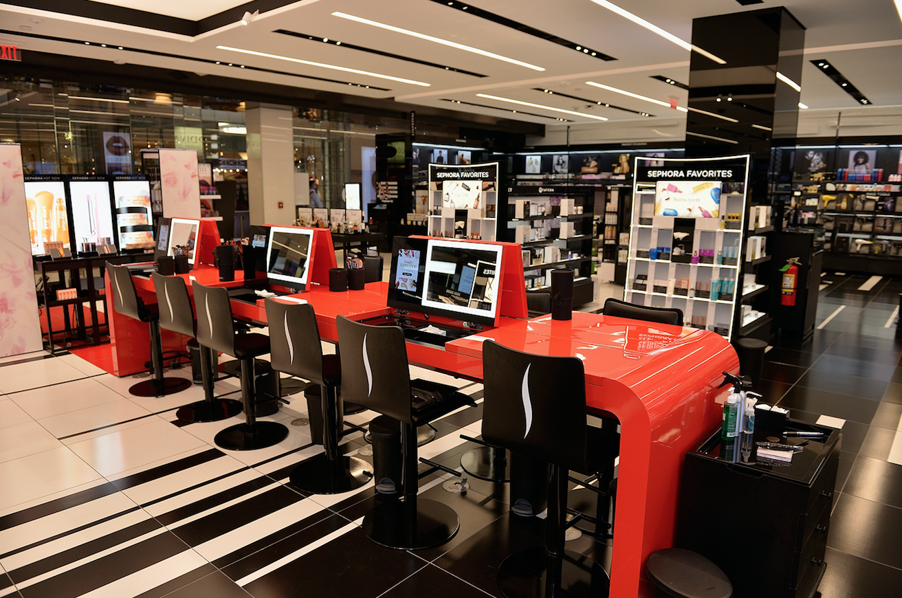 The Beauty Workshop features individual stations for consumers