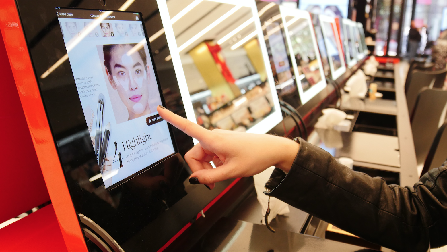 Consumers can view tutorials and gain beauty inspiration digitally