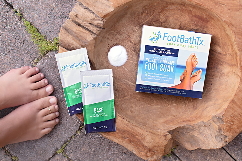 Soak away foot odour at the source with new FootBathTx treatment
