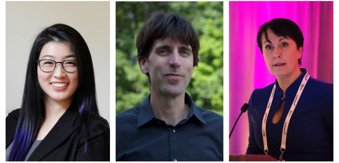 From left to right: Helen Yang, Roger McMullen and Nadine Pernodet