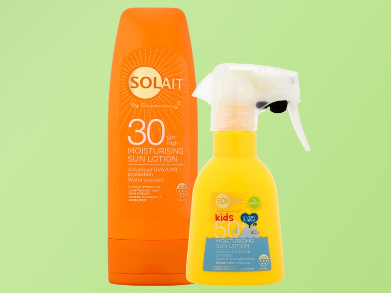 Superdrug has cut the price on 41 Solait sun products