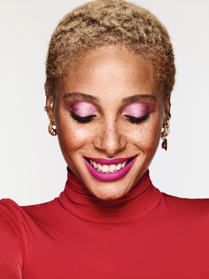 Supermodel Adwoa Aboah teams up with Revlon to launch Gurls Talk make-up collection 
