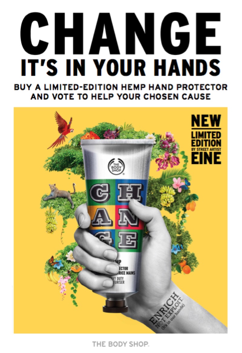 The Body Shop partners with street artist EINE to raise £325k for