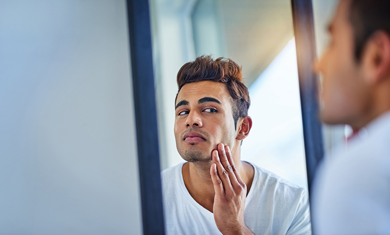 Why is male skin blemish prone and how far can cosmetics brands help?
