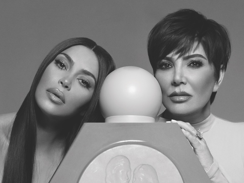 Kardashian with mum Kris Jenner for KKW Fragrance collaboration