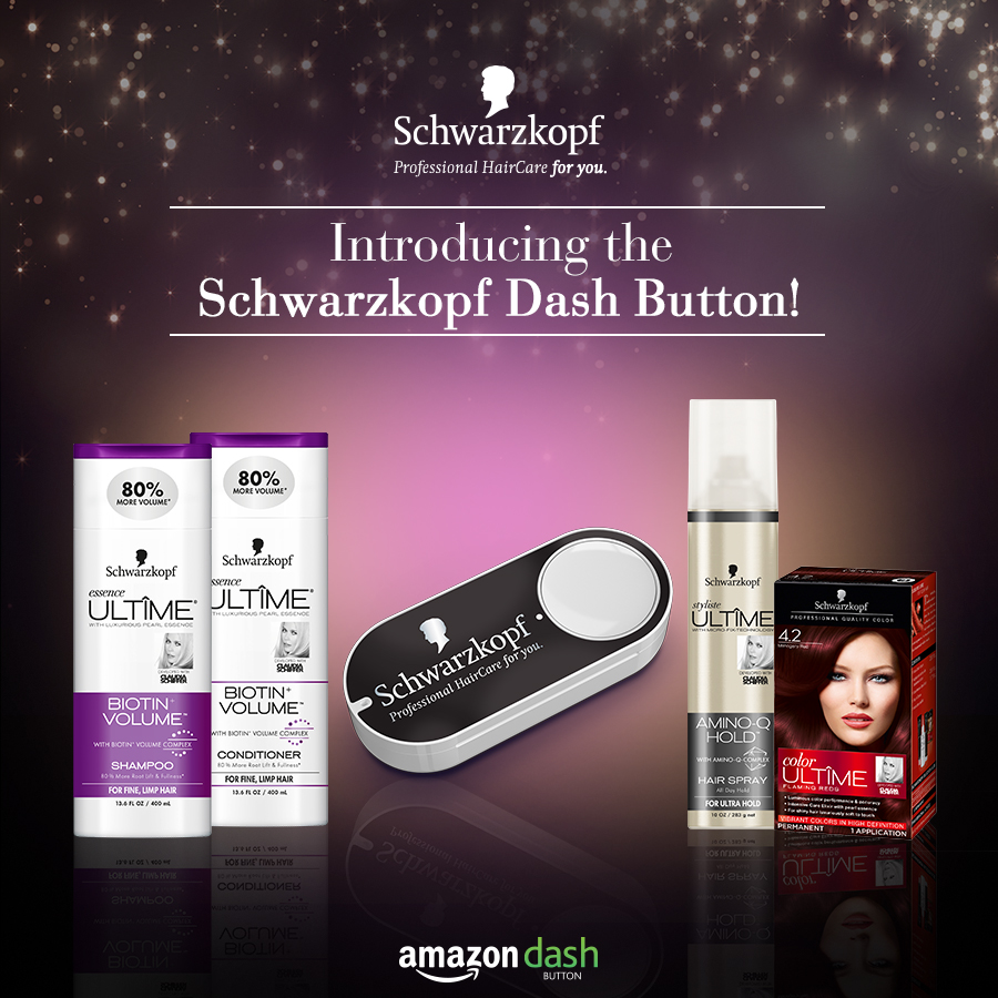 Schwarzkopf is one of the latest beauty brands to sign up to Amazon’s Dash Button