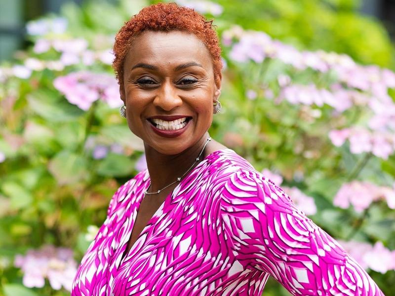 Olympian Michelle Griffith-Robinson talks empowering women through her coaching work. Photo credit: Jenny Smith Photography