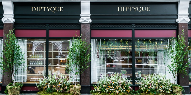 Beauty brands transform shop fronts into film-inspired floral displays for Chelsea in Bloom