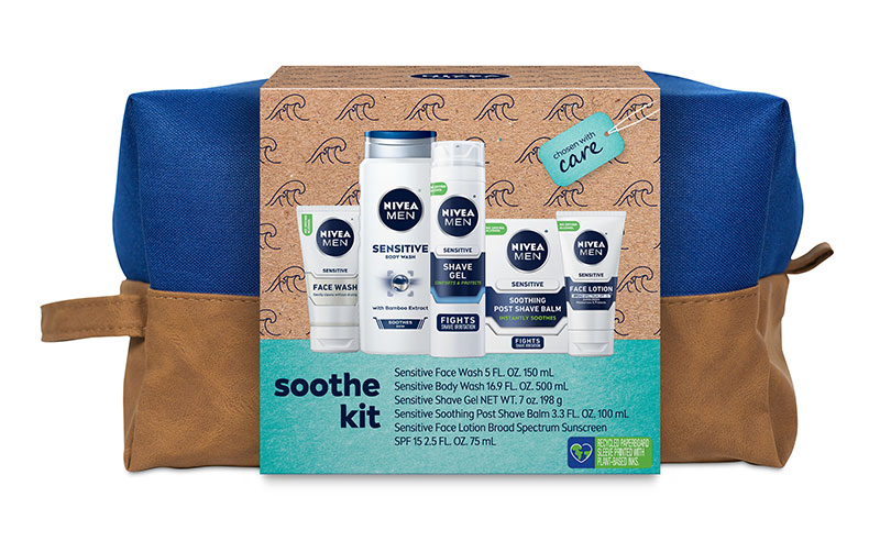 Nivea Men's Soothe Kit features a range of products from the brand's popular Sensitive range