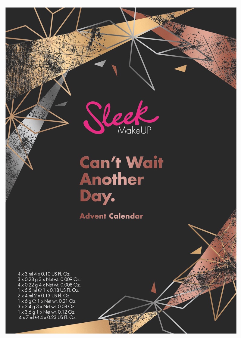 Can’t Wait Another Day beauty advent calendar from Sleek MakeUP launches