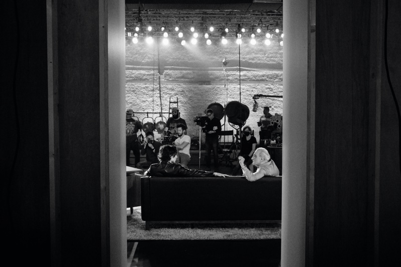 Chalamet and Scorcese behind the scenes of Chanel's new campaign