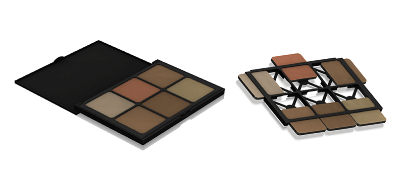 Clip case: Reusable compact by Albea