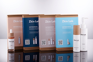 Corpack supplies packaging for the personalised skin care products of the new brand Zkin Lab