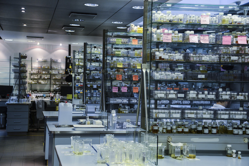 Guests will be invited into a working laboratory to see the art of perfumery first-hand. © Givaudan
