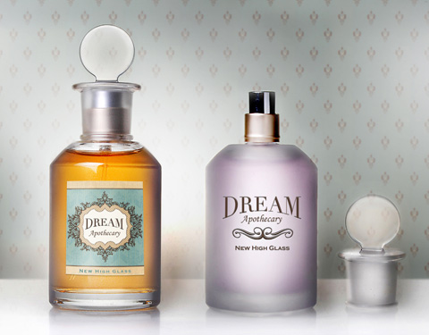 Dream on! with New High Glass' apothecary bottle
