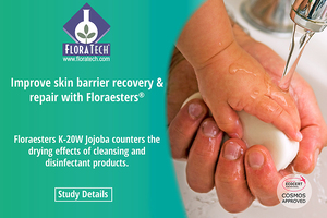 Floraesters counter drying effects of cleansing and disinfecting products 