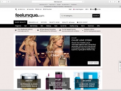 Glamour and feelunique launch online beauty boutique 