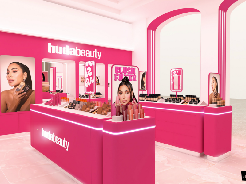 Huda Beauty unveils flagship counter at Harrods