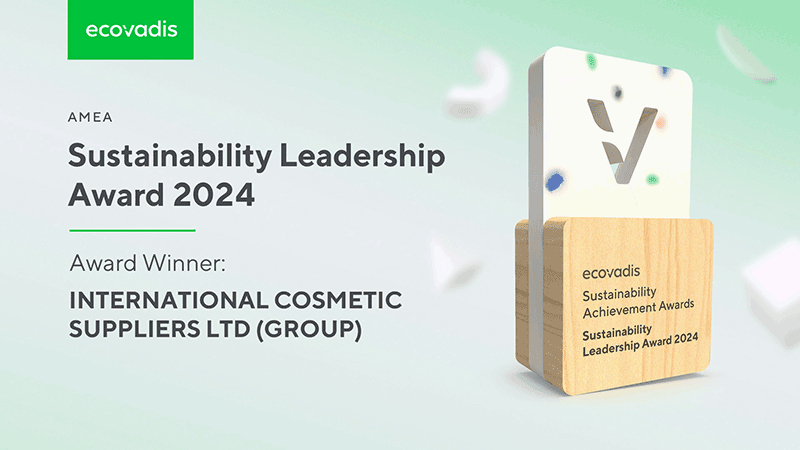 ICONS|ICS Awarded EcoVadis Platinum Medal for the 2nd year and 2024 EcoVadis Sustainability Leadership Award