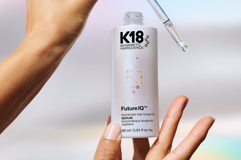 FutureIQ Biomimetic Hair Longevity Serum is K18’s biggest launch since Leave-In Molecular Repair Hair Mask