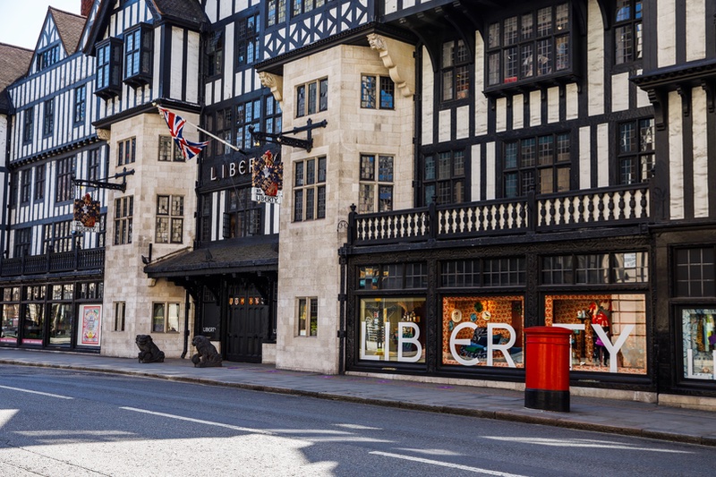 Liberty's building in London, UK