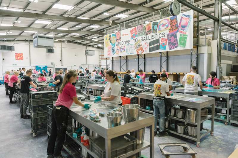 The ‘Ballistics Room’ where Lush makes its signature bath bombs