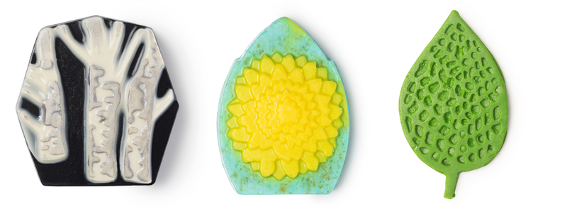 Lush's new soaps: Birch Sap, Aster La Vista and Komorebi