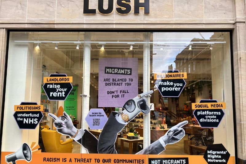 Lush partners with Migrants’ Right Network to fight oppression and discrimination