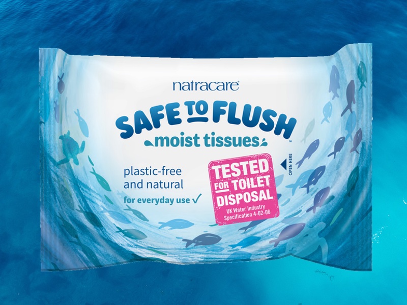 Natracare responds to plastic pollution with first-ever flushable wet wipe

