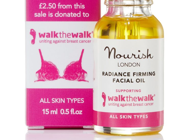 Nourish London gives charity Walk the Walk a leg up with anti-ageing oil