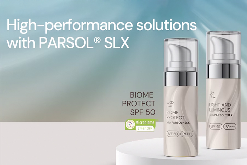 PARSOL SLX an award-winning, multi-talented UVB filter for sun, skin and hair care