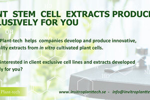 Plant stem cell extracts produced exclusively for you