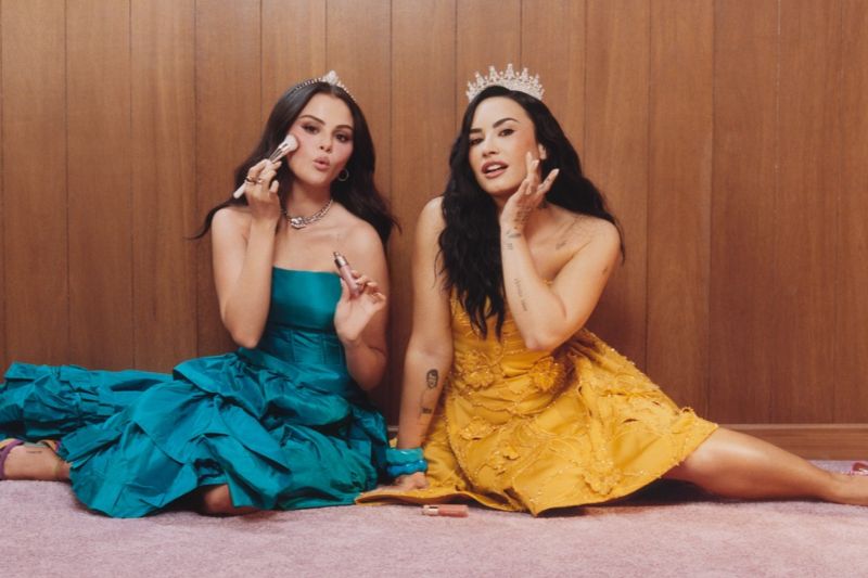 Selena Gomez and Demi Lovato reunite for ‘Delena’ Rare Beauty campaign