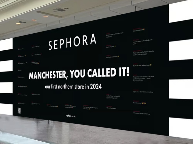 Sephora reveals opening date for Manchester store