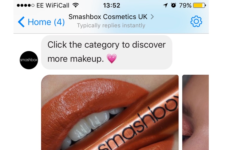 Smashbox introduces UK-first beauty chatbot