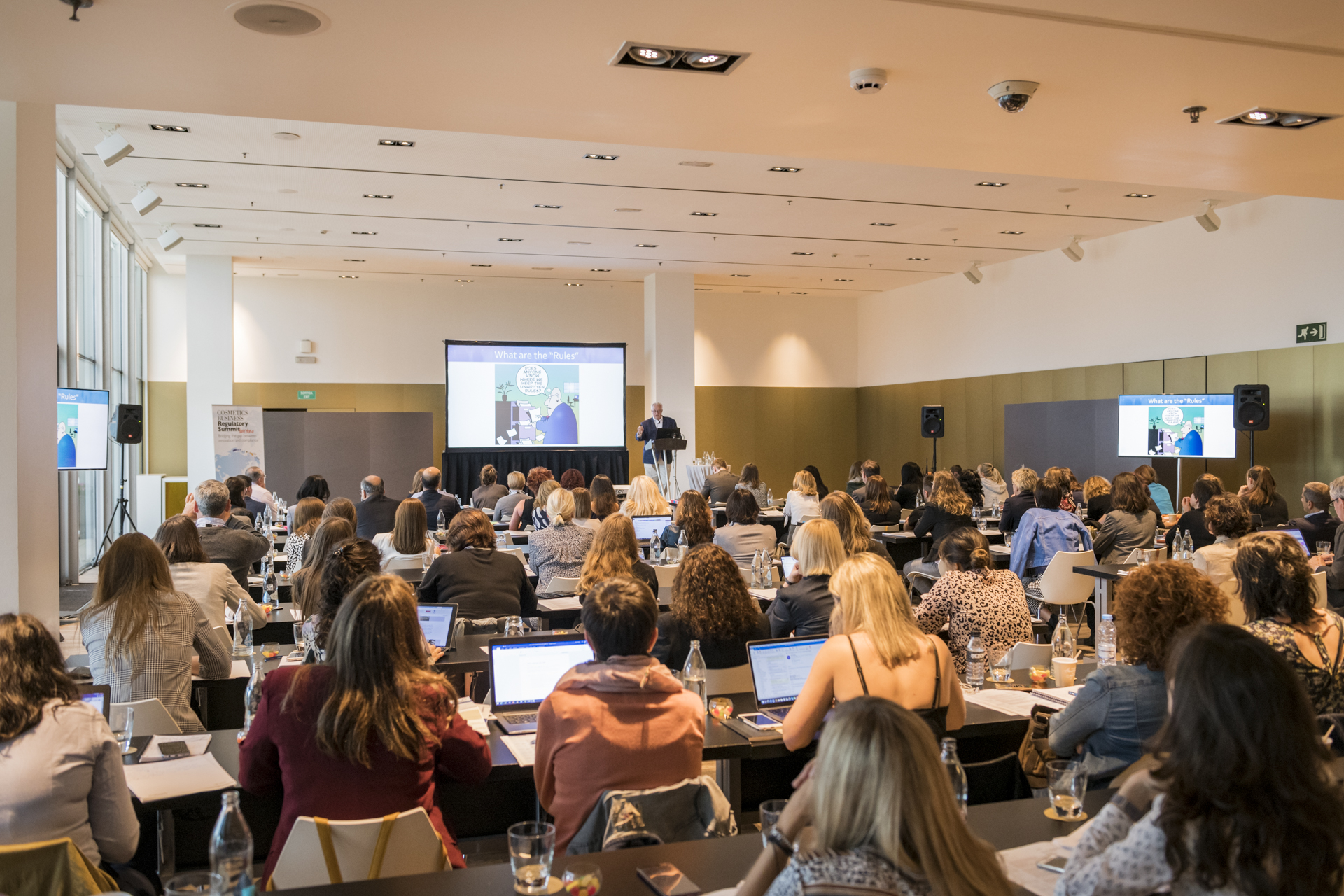 Ken Bubeck of Ithos Global presenting at the 2018 Cosmetics Business Regulatory Summit
