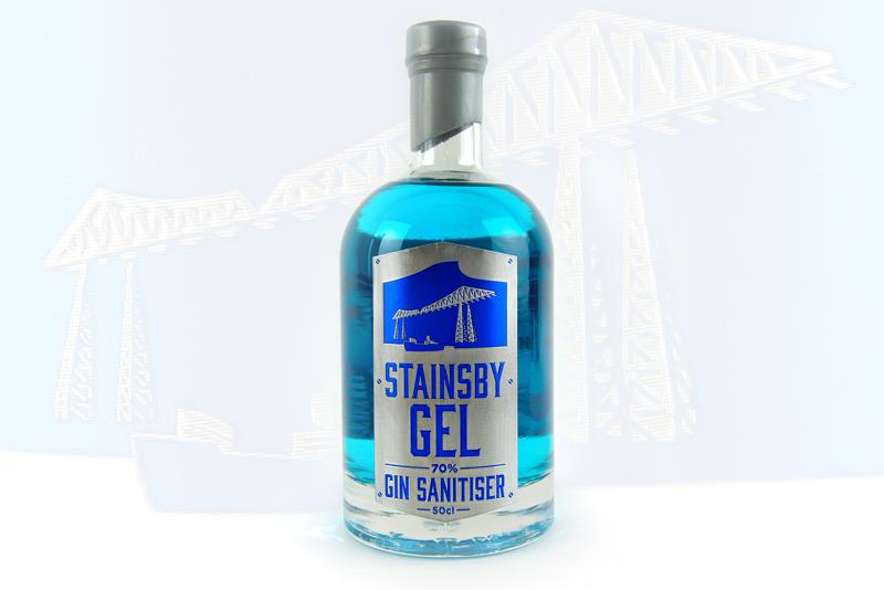 The Label Makers packages gin-inspired hand sanitiser for Steel River Drinks

