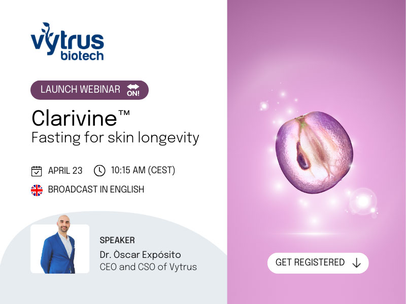 Vytrus launches the new fasting-mimicking skincare in global webinar